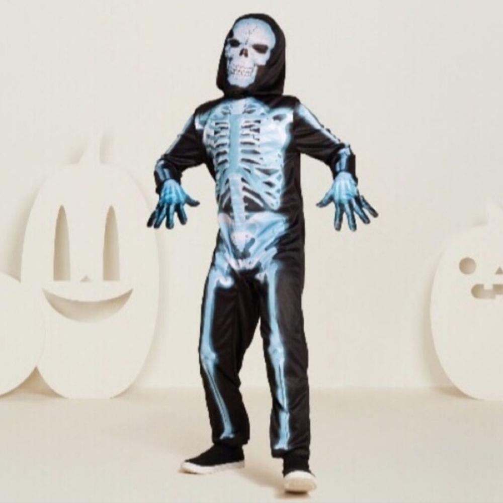NWT Hyde and Eek X-Ray Skeleton Medium M (Size 8-10) Halloween Costume New
